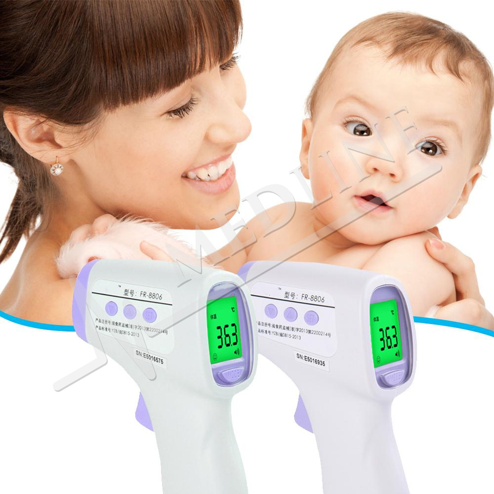 Vente de Thermomètre infrarouge frontal IR Thermomètre sans contact pour  bébé / adulte TP500 en ligne 