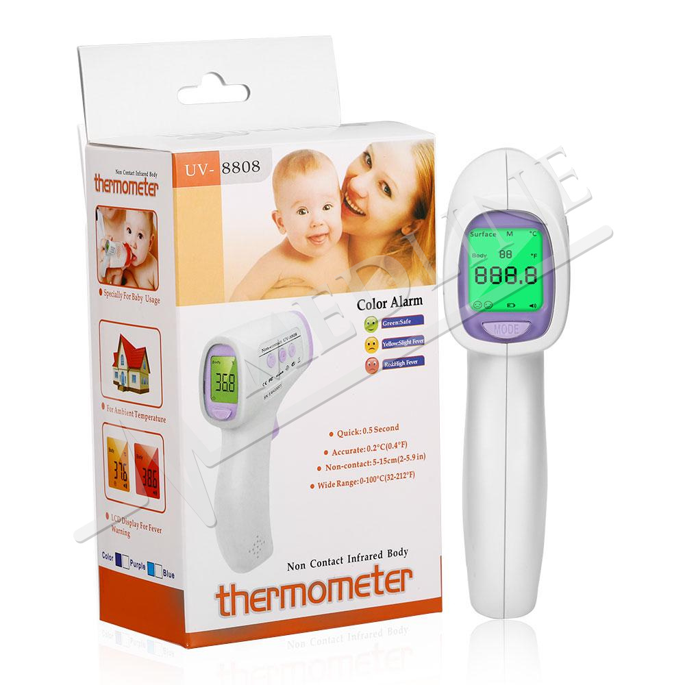 Vente de Thermomètre infrarouge frontal IR Thermomètre sans contact pour  bébé / adulte TP500 en ligne 